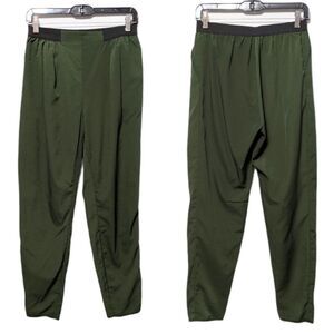 ASOS Army Green Tapered High Rise Pants 4